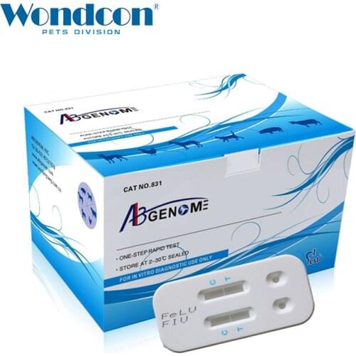 Wondcon veterinary Feline Combined Rapid Test Kit FIV Ab FeLV Ag Test