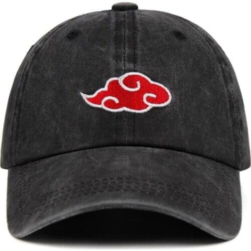 Japanese Anime Cosplay Dad Hat Family Logo Embroidery Baseball Caps Black Snapback Hat Hip Hop for Women Men Washed Retro Hats