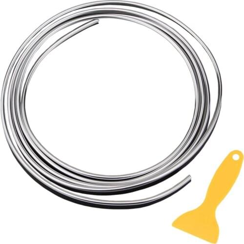 2M Car Interior Exterior Decoration Moulding Trim Strip line Car Interior Moulding Trim, Electroplating Color Film