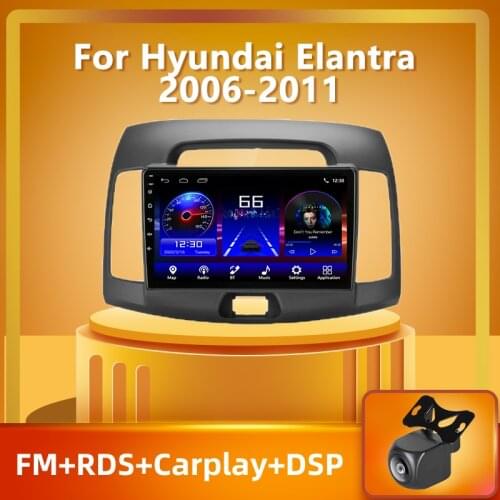 PEERCE For Hyundai Elantra 2006-2011 DSP 2din Android 10.0 Carplay Car Radio Multimedia Video Player Navigation GPS Head Unit