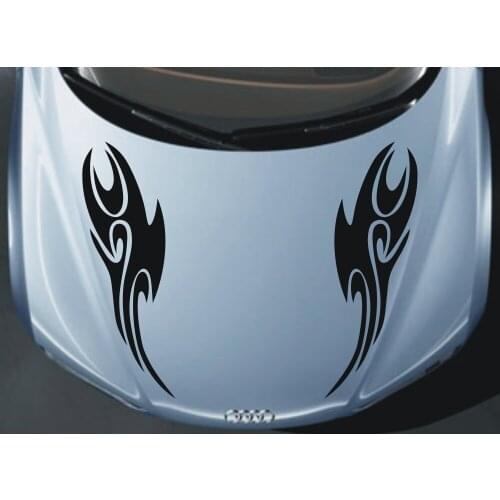 Car decals Sports Fire Flames 8.5''x 31.5'' Vinyl Graphics Decor Hood stickers CG340