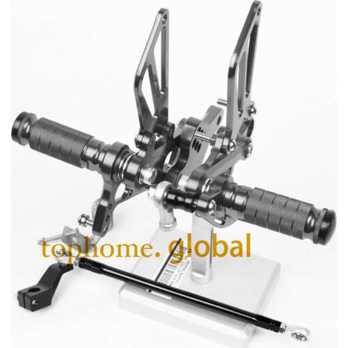 For Honda CBR600 F4i 2001 - 2006 CNC Rearsets Foot Pegs Rear Set Foot Pegs Dark Gray 2005 2004 2003 2002
