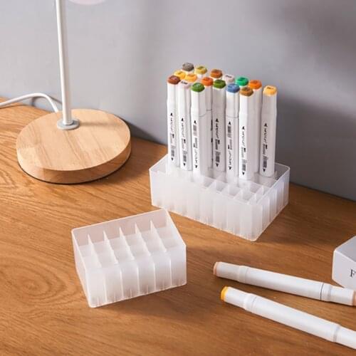 Mark pen storage base 30/40 color base multi-functional finishing mark pen box pen container stationery storage