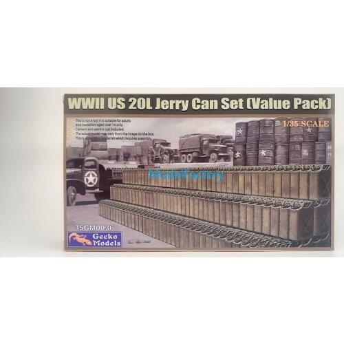Gecko Models 35GM0036 1/35 WWII US 20L Jerry Can Set Model Kit
