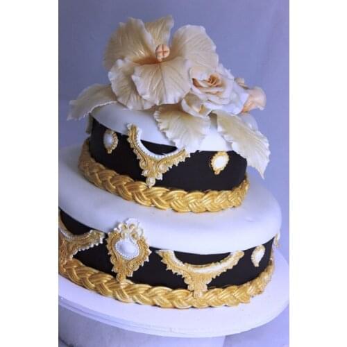 Braided Rope Border Mold Classic lace fondant molds sugarcraft mold Christmas cake decorating mold