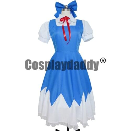 Touhou Project Cirno Cosplay Costume Dresses M006