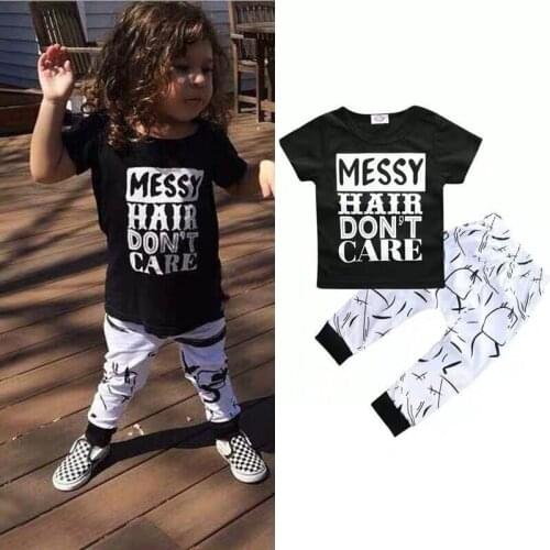 2019 Summer Kids Set Trendy INS Fashion Girls Set K1