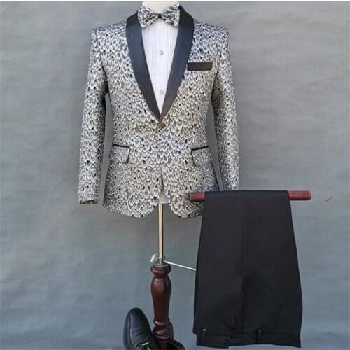 Mens suit slim jacket python pattern clothing fashion singer stage host performance dress jaquetas de casamento áo khoác S- 3XL