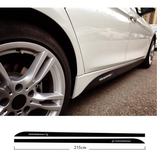 5D Carbon Fiber Side Skirt Sill Racing Stripe for BMW E90 E92 E93 F20 F21 F30 F31 F32 F33 F34 F15 F10 F11 M Performance sticker