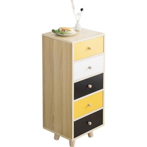 FIve-drawer Floor Standing Shelf Storage Cabinet Shelf Sundries Storage Cabinet Finishing Cabinet Living Room Furniture HWC