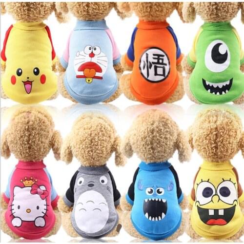 2019 New Arrival Winter Cute Cartoon Pet Dog Clothes for Small Dogs Cats Puppy Hoodie Clothing Outfits Chihuahua
