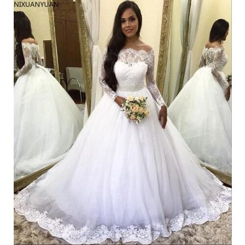 New Arrival Long Sleeve Wedding Dresses Vestido De Noiva Bride Wedding Gowns Suknie Slubne Boho Wedding Dress