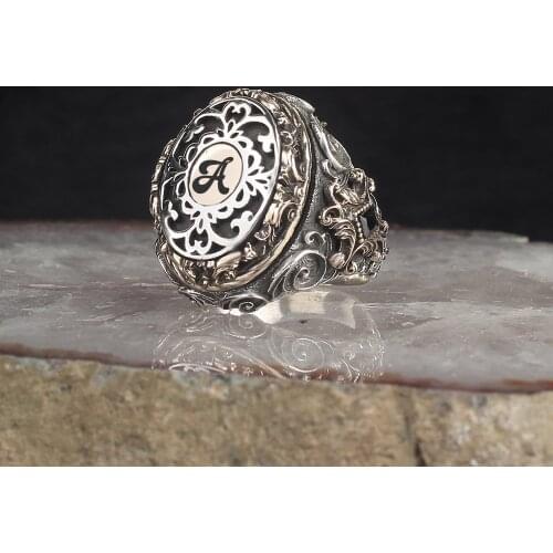 All Handmade Traditional Turkish Sterling 925 Silver Handmade Signet Rings For All Season Jewelry Gift From Turkey for Women Men