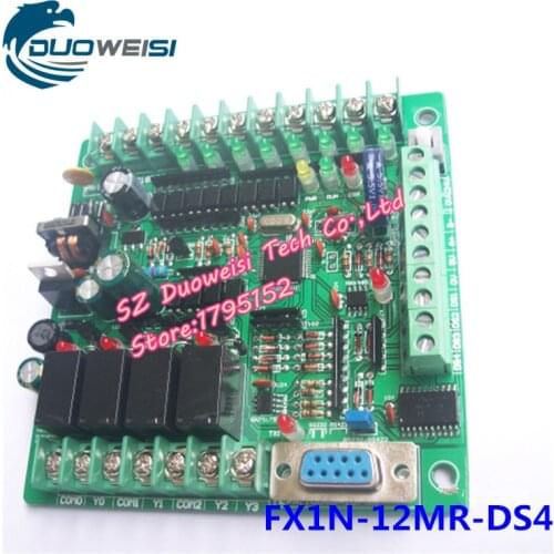 PLC IPC board temperature controller DS18B20 temperature sensor Programmable Controller PLC Controller FX1N 20MR DS4 DS8