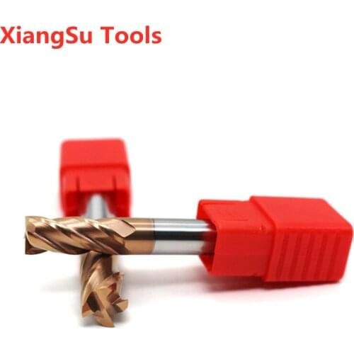 D6.1-6.2-6.8-7.2-7.3-7.6-D7.9mm 4Flutes HRC55 Flat Endmill Milling Cutter Carbide Cnc Machine Tools For Steel Use