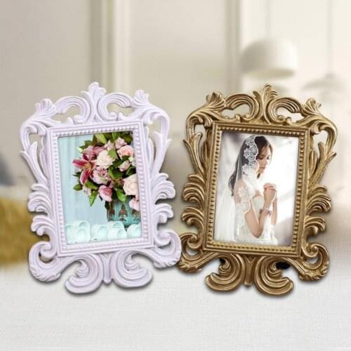 Hollow Design Oval/Rectangle Photo Frame Picture Holder Wedding Home Decor Gift Pictures Hanging Frame Holder Display