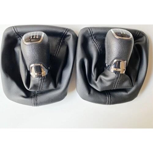 For Skoda Octavia 2 A5 A6 2004 2005 2006 2007 2008 2009 2010 2011 2012 2013 5 / 6 Speed Gear Lever Stick Shift Knob Leather Boot