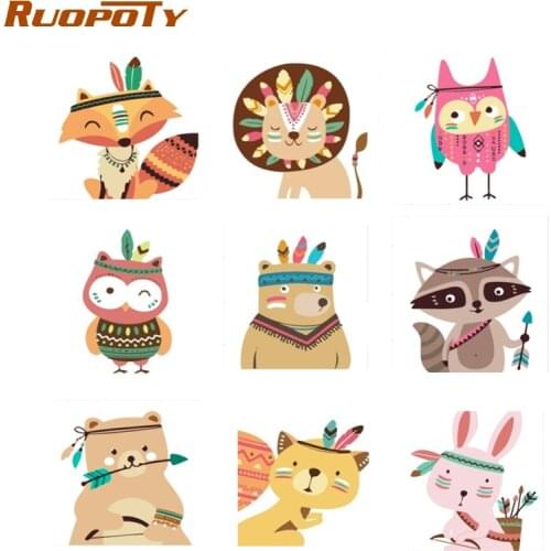 Настенные картины в детскую RUOPOTY China At AliExpress