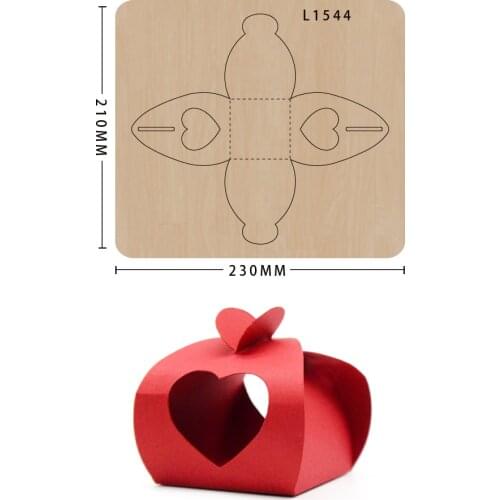 Scrapbooking gift box wooden cutting dies diy moulds die cut Making Decor Supplies Dies Template