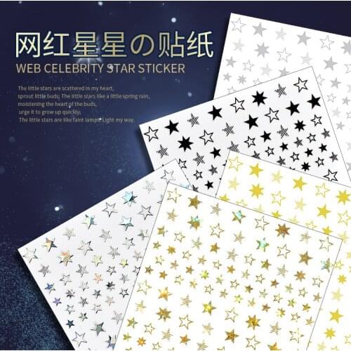 Spring pomelo nail stickers paragraph web celebrity stars decals in 2021, the new hot style patch decorative decal nail stickers