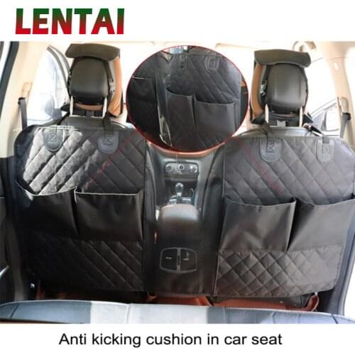LENTAI For Renault megane 2 3 duster captur clio Chevrolet cruze Car Seat Back Protector Cover Dog Cat Anti Kick Mat Storage Bag