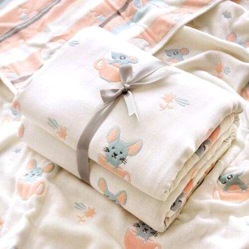 100%Cotton Baby Swaddles Soft Newborn Blankets Gauze Infant Wrap Sleepsack Stroller Cover Bath Towel Baby Breastfeeding Cover