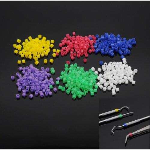 Dentist Lab Instrument Code Rings Orthodontic Circle Multi-Color Silicone 100pcs For Dental Supplies
