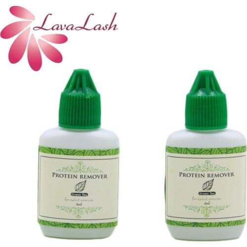 2 Bottles/lot Protein Remover Eyelash Extensions 15ml/bottle Original Korea Eyelash Shop Fake Eyelashes Makeup Tools Wholesale