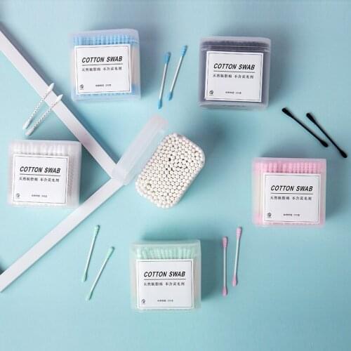 200pcs/box Cotton Swab Soft Cotton Buds Cleaning of Ears Tampons