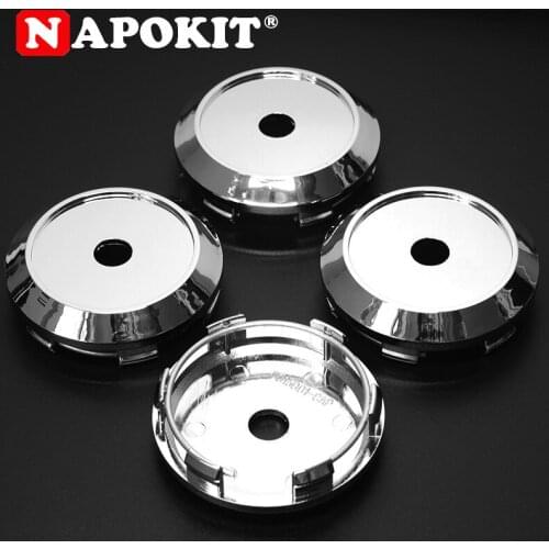 4pcs/lot 68mm Chrome ABS Car Hub Cap Auto Wheel Center Cap Cover for 50mm Logo Car Wheel Rim Dust-proof Hubcap