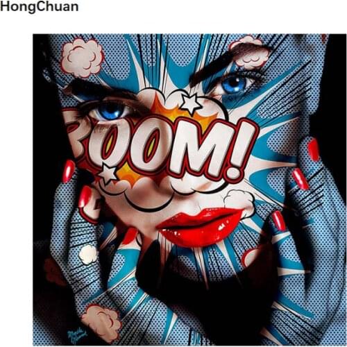 5D DIY diamond painting personality girl cross stitch needlework home decoration square/round mosaic diamond thorn show new year