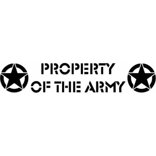 Car Stickers Army Car Decoration Accessories Stickers PVC Decals Funny Pattern Waterproof Sunscreen Black/white,18cm*3cm