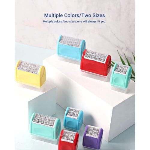 Free Shipping 17mm 34mm Roller Stamp Privacy Information Stamp Security Theft Identity Guard ID Roll Confidentiality Messy Code