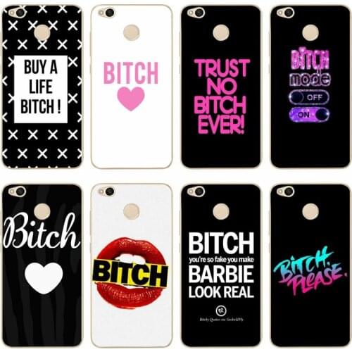 Quotes hi bitch Cover Soft Silicone TPU Phone Case For redmi4A 4X 5 5a 5Plus note4 4X 5 for xiaomi4 5 6X 8 note3 miX2S