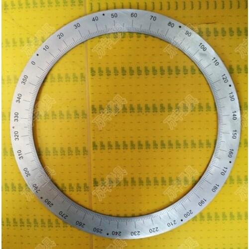 Diameter:310mm inner d:250mm thickness:2mm 360 degree dial 0.5 degree Dial Stainless steel ring positioning hole dial
