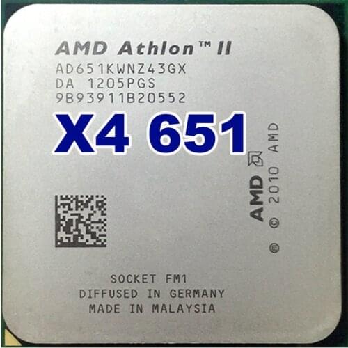 AMD Athlon II X4 651 quad-core fm1 3.0G 4M cpu quad-core processor 100W