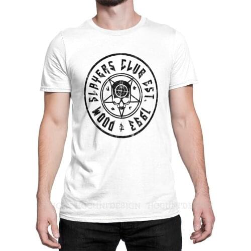 Doom Slayer Shooting Games New Arrival T-Shirt Club Est 1993 Design Crewneck Cotton O NECK Short Sleeved Adult Shirt