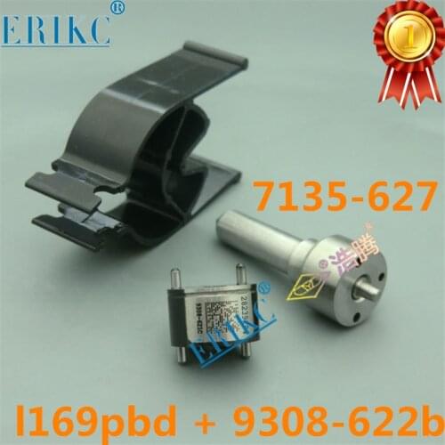ERIKC Injector Repair Kit 7135-627 Nozzle L169PBD 9308-622B Control Valve For EJBR03501D 253401160119 EURO 3 TATA (TELCO) Safari