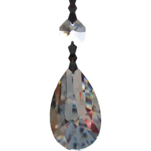 Garland 10 Transparent Chandelier gorgeous 33% Full Crystal Healing Pendulum Lamp Prisms Hanging Pendants Rainbows 3.7'' M02022