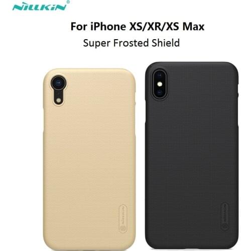 For iPhone X/ XR/XS Max Nillkin Frosted PC Hard Back Cover Case For iPhone XS XS Plus matte phone case 6.1 6.5 gift phone hold