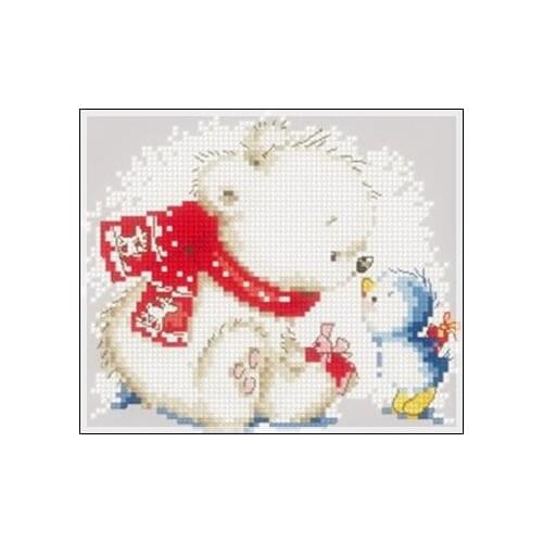 MM Mouse avatar Counted Cross Stitch Kit Cross stitch RS cotton with cross stitch no print Cute bear and penguin