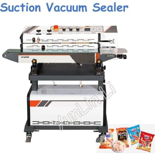 Continuous Suction Vacuum Sealing Machine Multifunction Seal Food Machine LF1080A