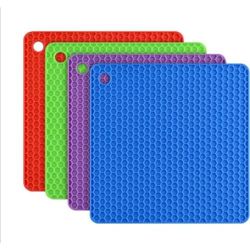 Non-slip Resistant Silicone Insulation Pad Heat Resistant Hot Pad Pot Holders And Silicone Trivet Mats