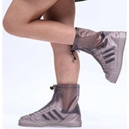 Shoes Cover Boots PVC Reusable Bike Protector Reusable Slip-resistant High-Top Thicken Sneaker Accessories Rain Waterproof