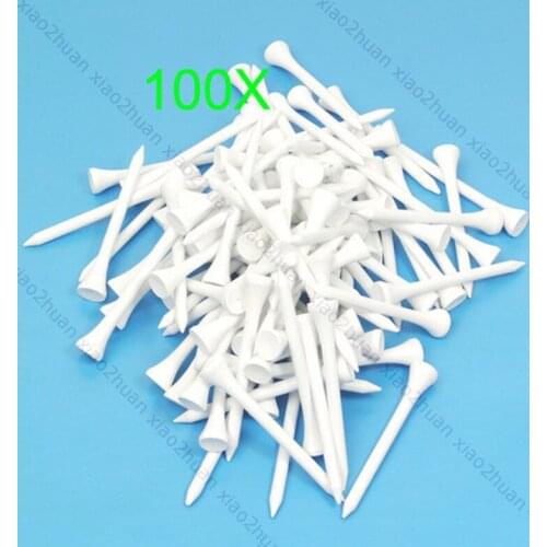 OOTDTY 100 X 70mm Golf Ball Wood Tee Tees White Brand New Drop Shipping Support