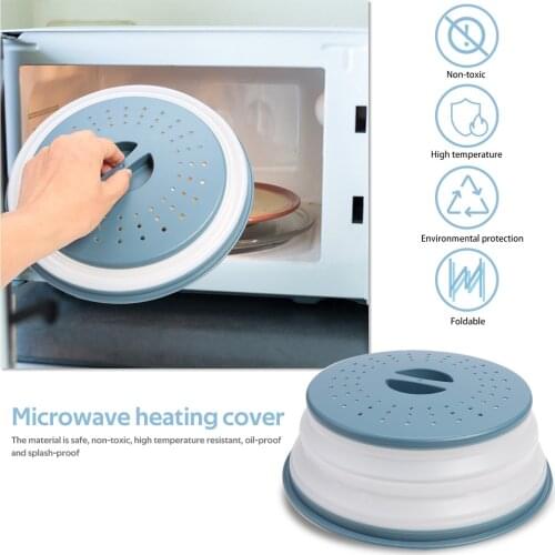 Plastic Lid Food Fresh Sealer Cover Kitchen Tools Microwave Oven Heating Cover for Household Kitchen Easy Supplies