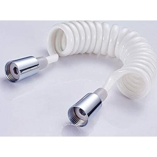 Spring Flexible Shower Hose for Water Plumbing Toilet Bidet Sprayer Gun Telephone Line Plumbing Hose bathroom Accessories 2m