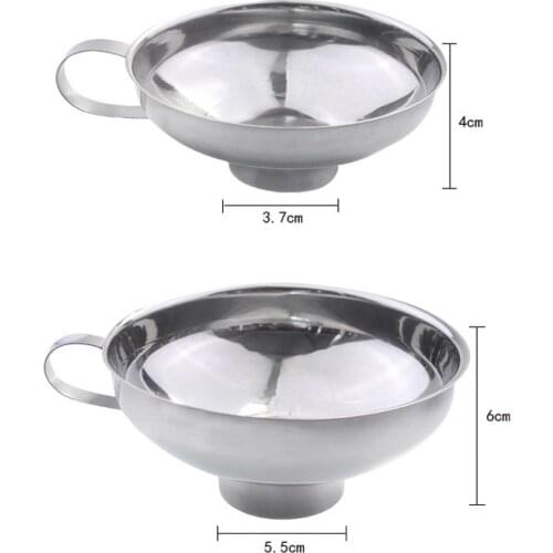 Stainless Steel Wide Mouth Funnel for Beans Jam Food Powder Kitchen Gadgets M56