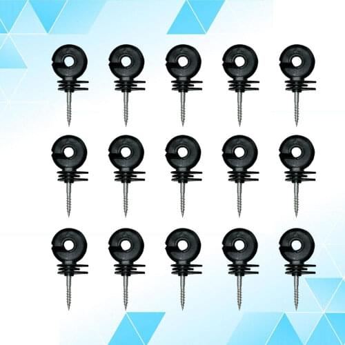 Pcs Wall Wood Post Screw-in Ring Insulators Electronic Fence Insulator Insulation Hook for High Voltage Insulator Repair Line