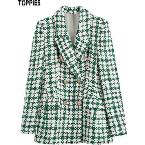 Женские твидовые пиджаки Toppies China At AliExpress
